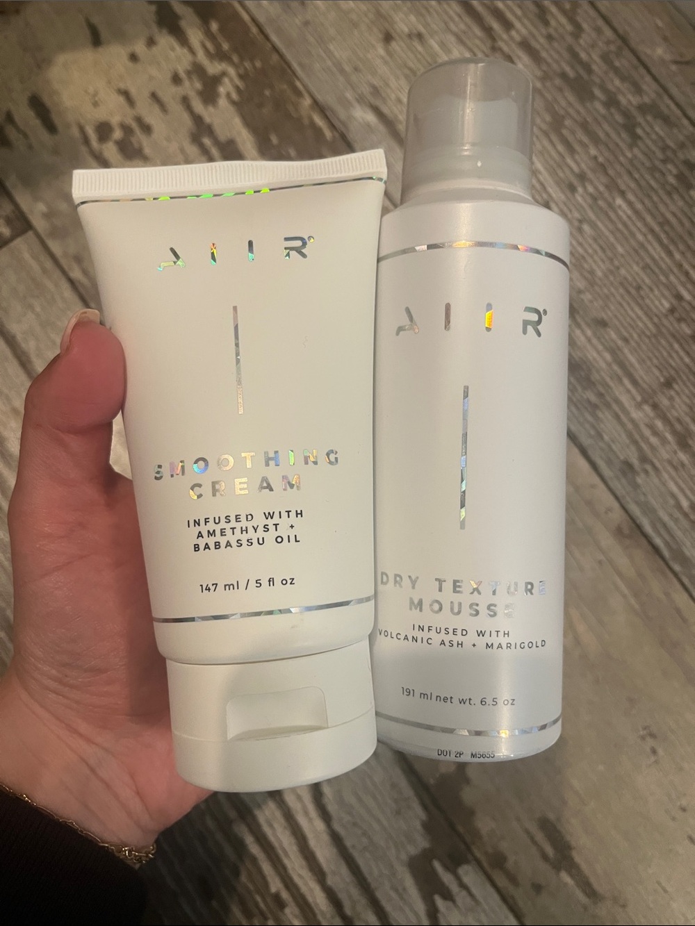 AIIR Smoothing Cream & Dry Texture Mousse